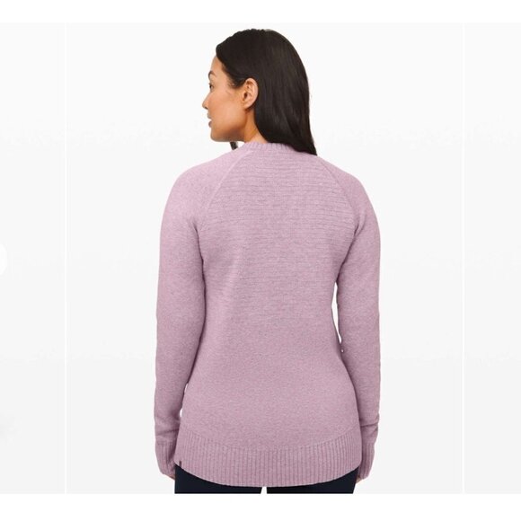 ❤️ Lululemon Still lotus reversible sweater, lavender, Size 2or 4 N24 - Picture 2 of 7